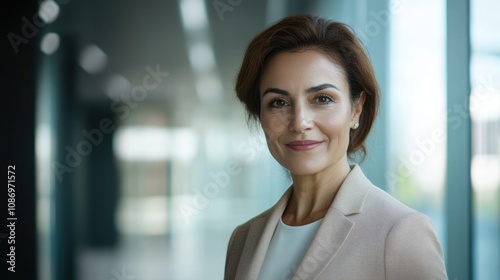 Professional Businesswoman Posing in Office Free Download Professional Businesswoman Posing in Office - GFXLoad