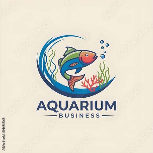 Aquarium logo design 