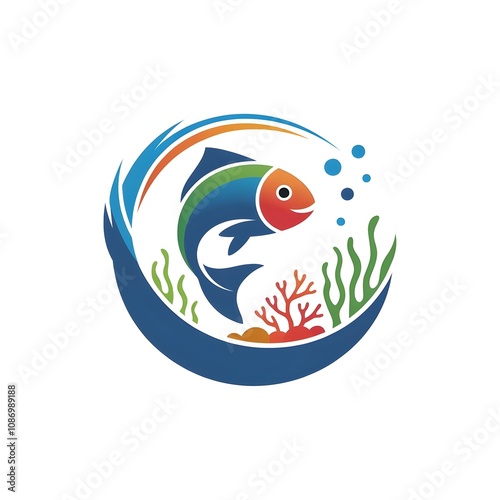 Aquarium logo design 