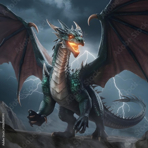 dragon in the night