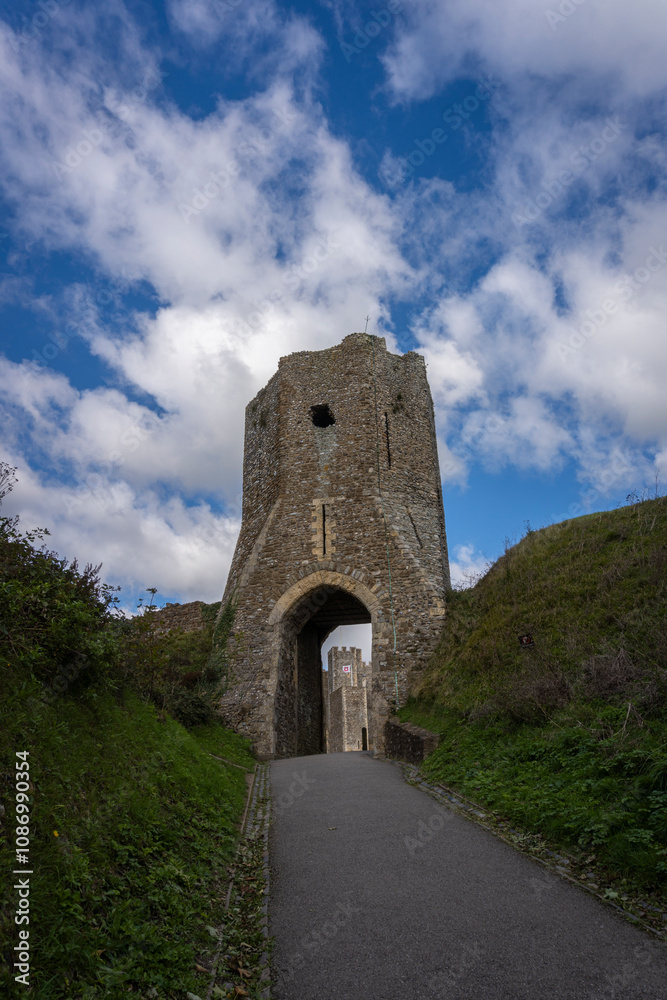 Path leading to Colton's Gate at Dover Castle, Dover, Kent, UK Path leading to Colton's Gate at Dover Castle, Dover, Kent, UK