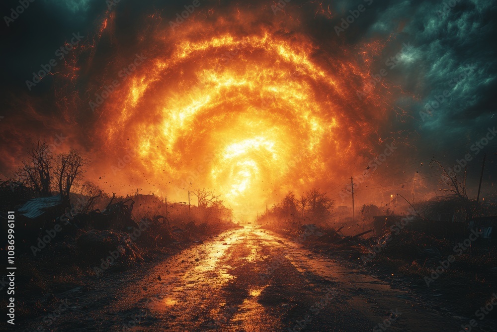  An informative poster showing various weather phenomena. Generative AI