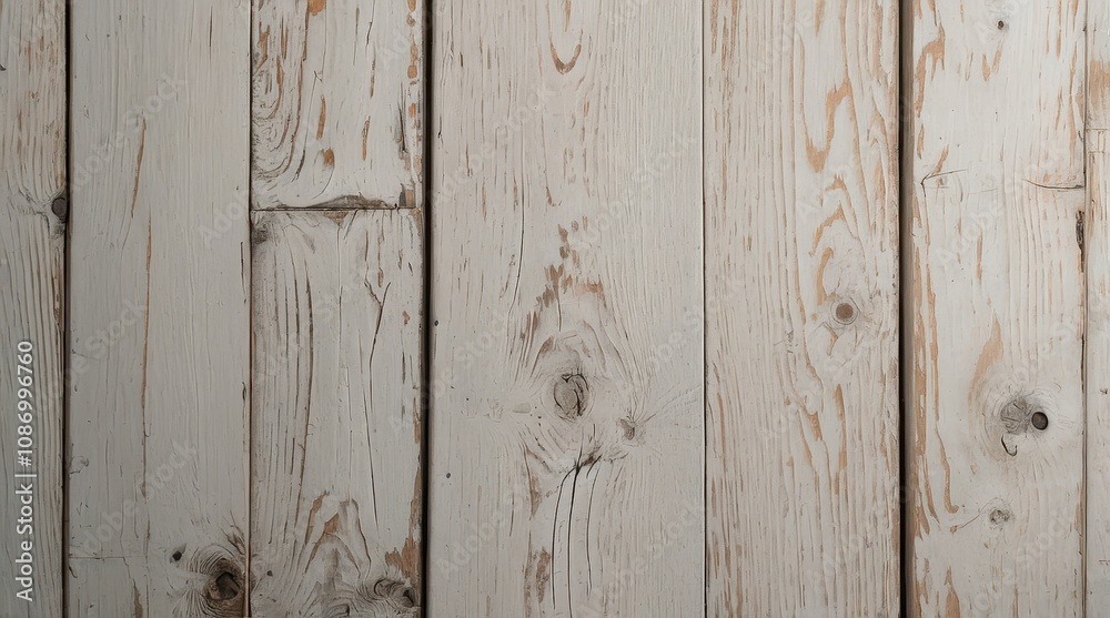 Fototapeta premium texture of white vintage wood top view