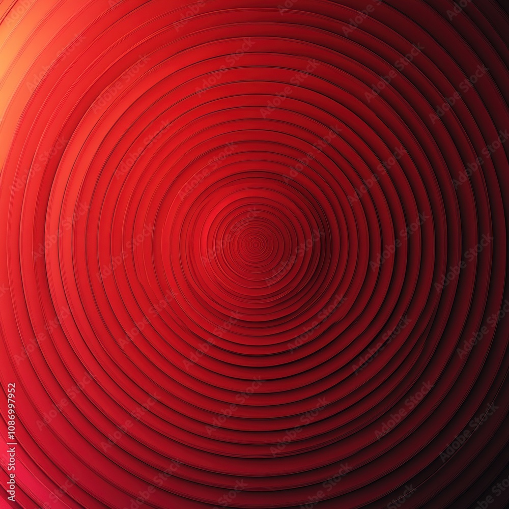 Red Concentric Circles Abstract Background Red Concentric Circles Abstract Background