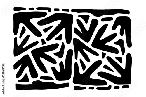 Random Shapes Organic Set. Outline 2d vector image. Backdrop.