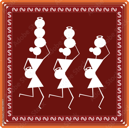 Indian Tribal Art  Warli Painting