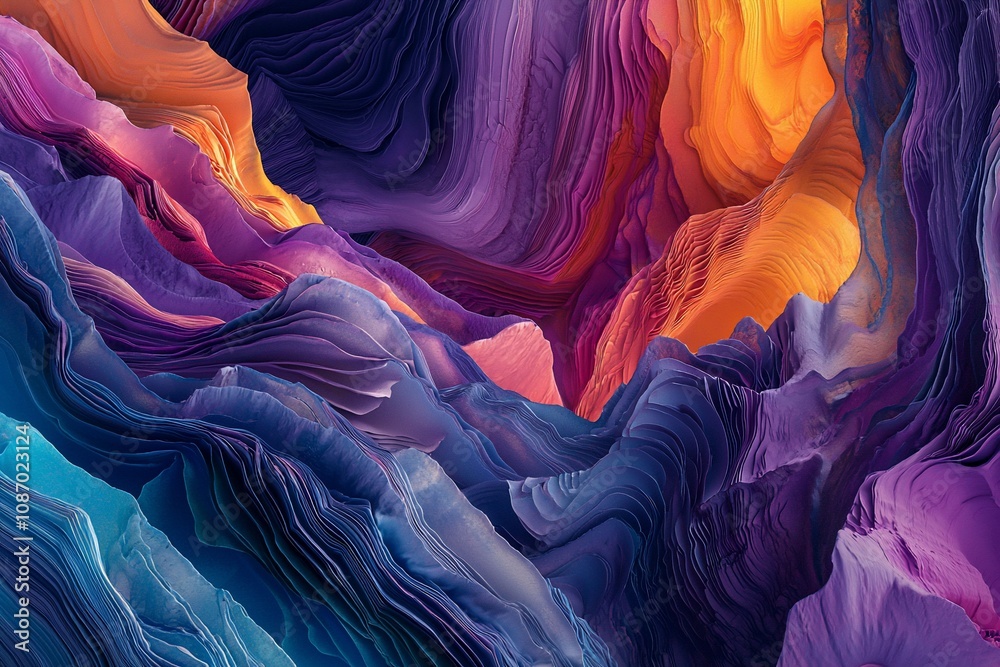 Abstract Waves of Color: A Journey Through Vibrant Textures Abstract Waves of Color: A Journey Through Vibrant Textures
