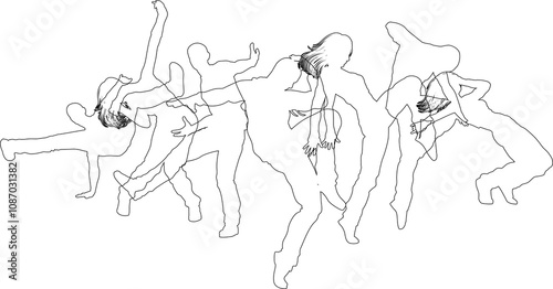 Dancers Silhouette Street D...