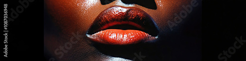 A close-up of a singer's expressive face, their lips forming the words to a soulful melody.