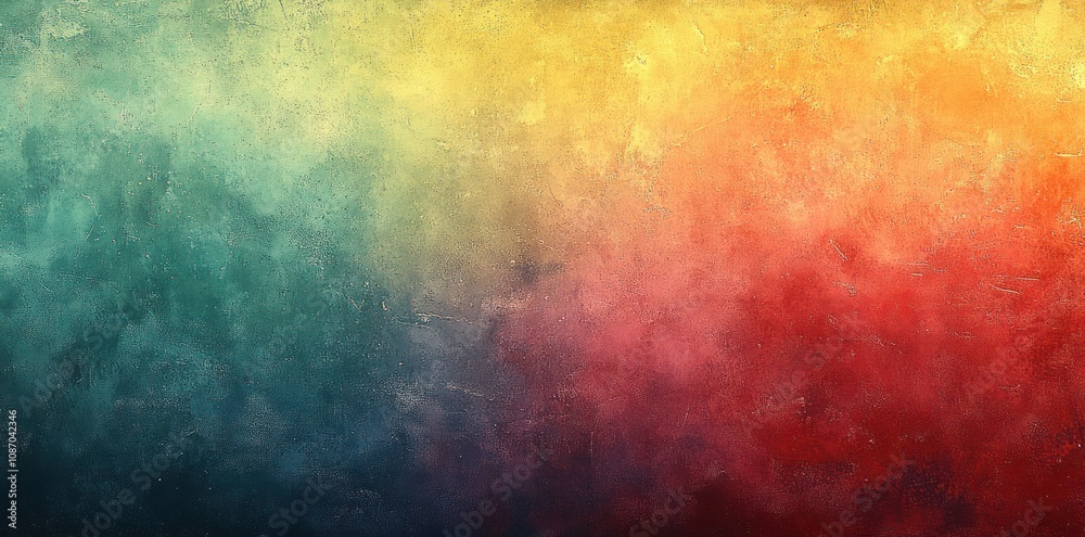Abstract textured background with gradient color transition from green to yellow to red Abstract textured background with gradient color transition from green to yellow to red