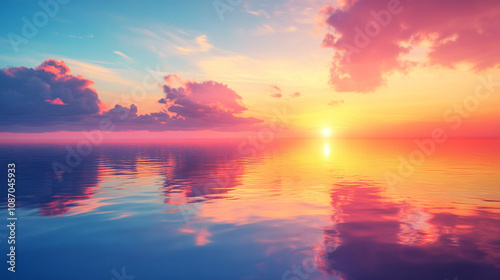 Sunset over the Ocean