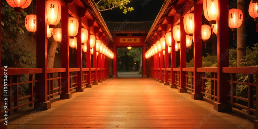 Chinese style red lanterns. Chinese new year decorations Chinese style red lanterns. Chinese new year decorations