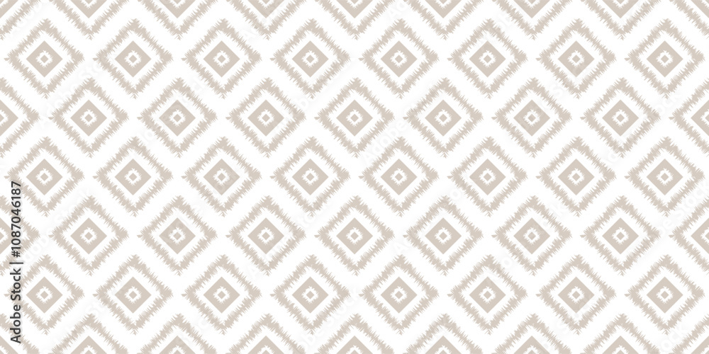 Tribal seamless pattern aztec beige and white vector illustration Tribal seamless pattern aztec beige and white vector illustration
