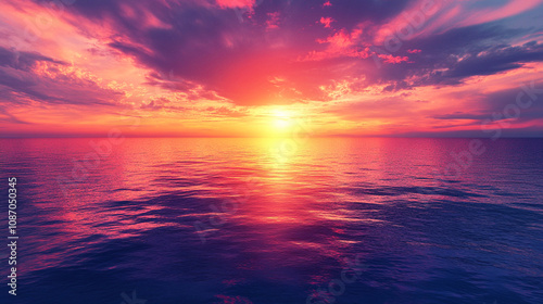 Sunset over the Ocean