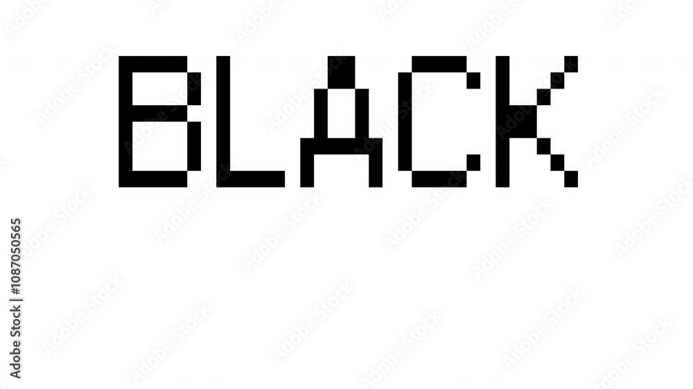 Animation word of BLACK FRIDAY. Black and White for compositing and presentation. Animation word of BLACK FRIDAY. Black and White for compositing and presentation.