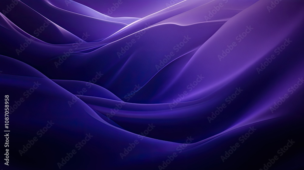 Obraz premium Abstract purple fabric waves, flowing textile texture.