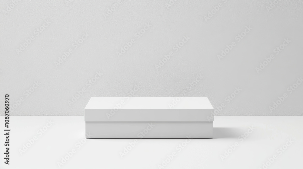 Elegant white gift box minimalist clean simple pure sophistication present package container cardboard rectangle square white background studio shot product object design mock up empty blank gift Elegant white gift box minimalist clean simple pure sophistication present package container cardboard rectangle square white background studio shot product object design mock up empty blank gift