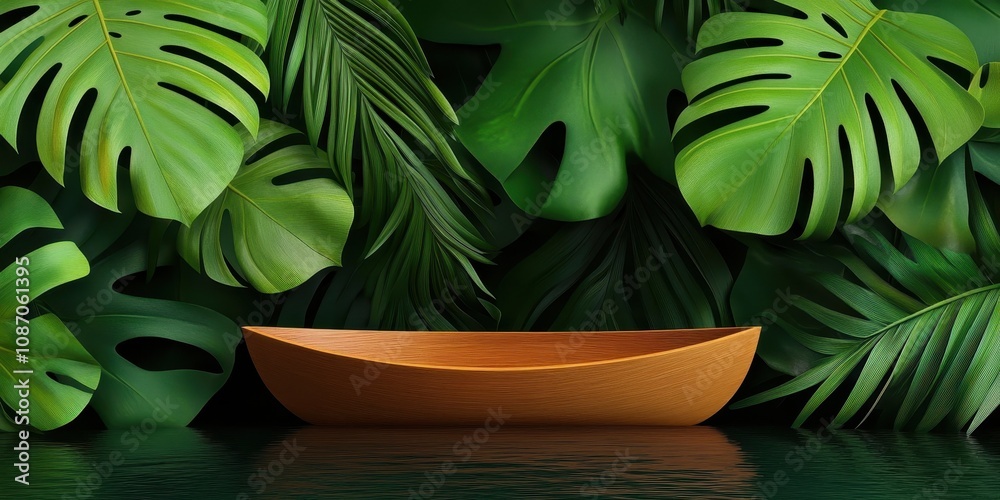 Lush tropical forest pool surrounded by abundant greenery, creating a tranquil oasis of serenity and natural beauty. Lush tropical forest pool surrounded by abundant greenery, creating a tranquil oasis of serenity and natural beauty.