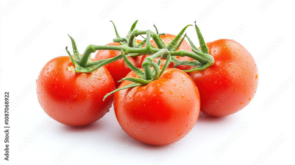 Fresh tomatoes isolated on white background, Fresh tomatoes isolated on white background,