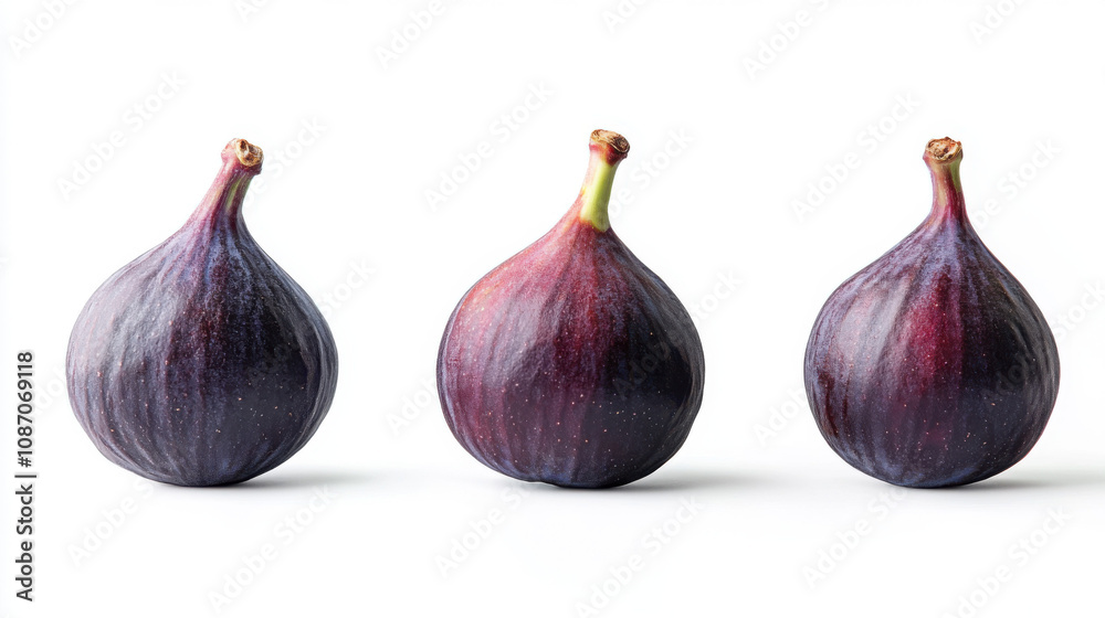 Fototapeta premium figs isolated on white background,