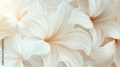 Elegant floral pattern with delicate petals