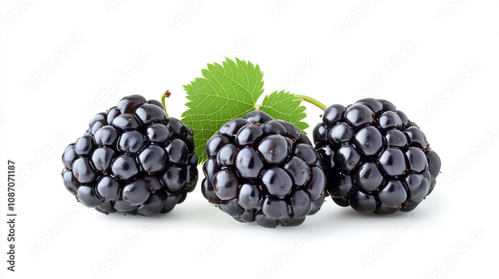Blackberry isolated on white background with clipping path Blackberry isolated on white background with clipping path