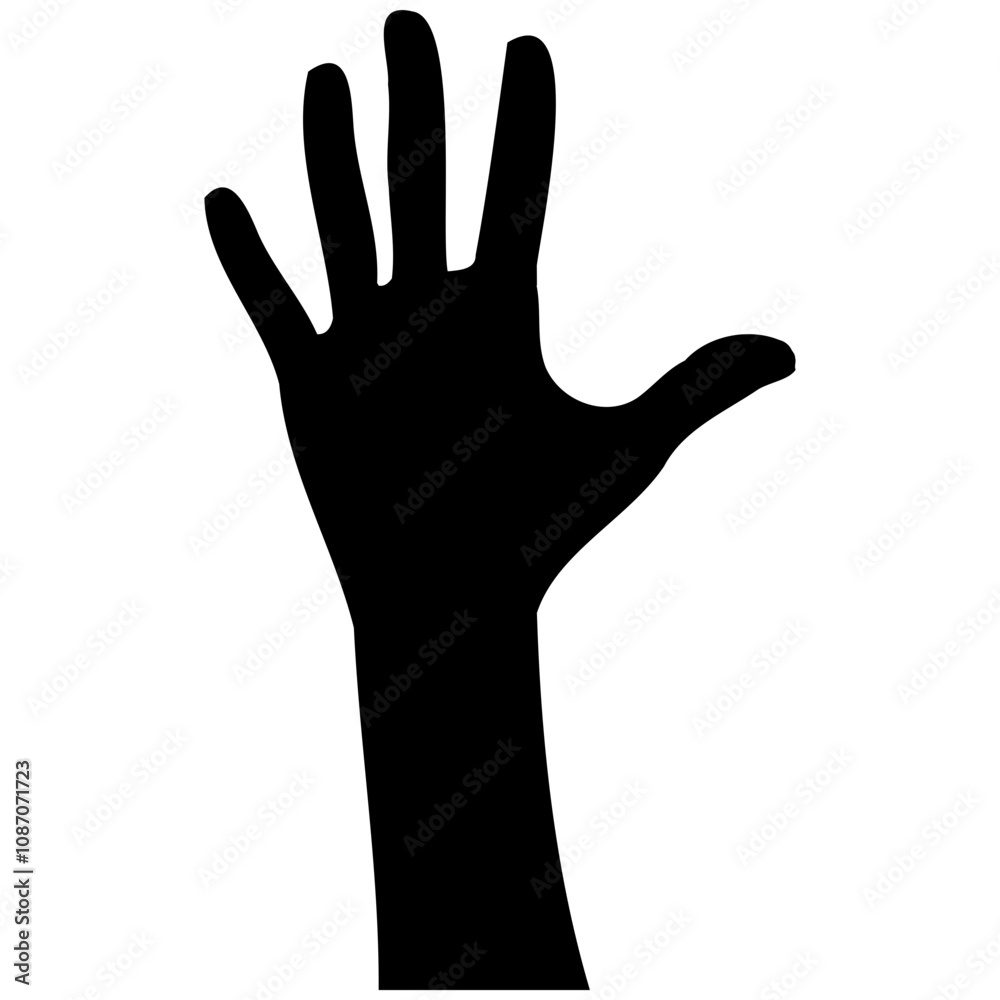 Collection of hands silhouettes. Vector collection set of hand gestures. Human hand movement illustrations in black. Collection of hands silhouettes. Vector collection set of hand gestures. Human hand movement illustrations in black.