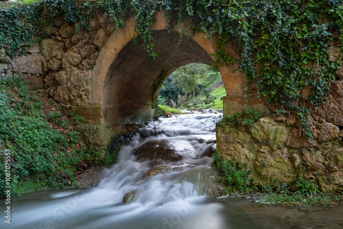 puente sobre aguas sedosas