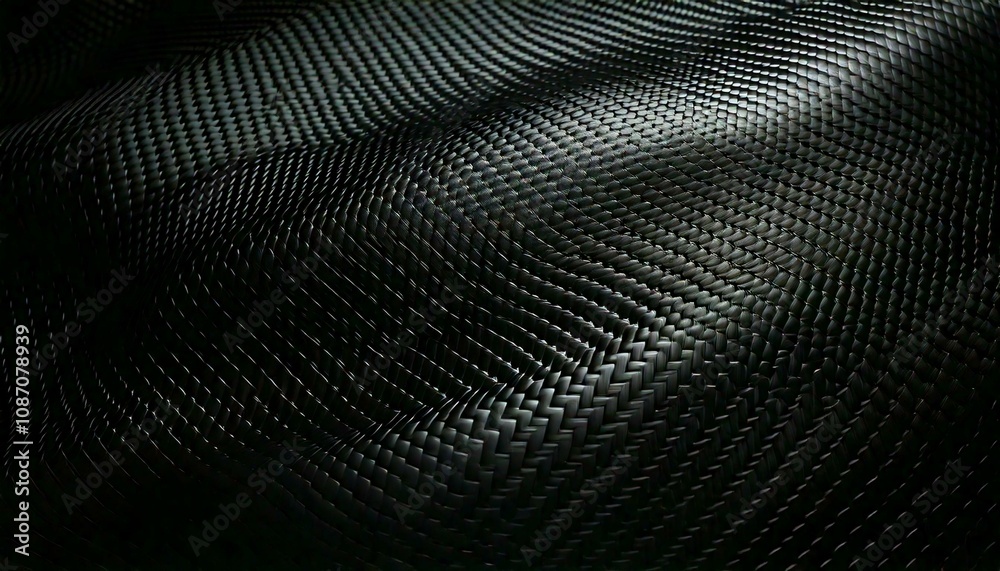 Effet de fibre de carbone avec texture tissée et reflets métalliques pour un aspect sportif et luxueux Effet de fibre de carbone avec texture tissée et reflets métalliques pour un aspect sportif et luxueux