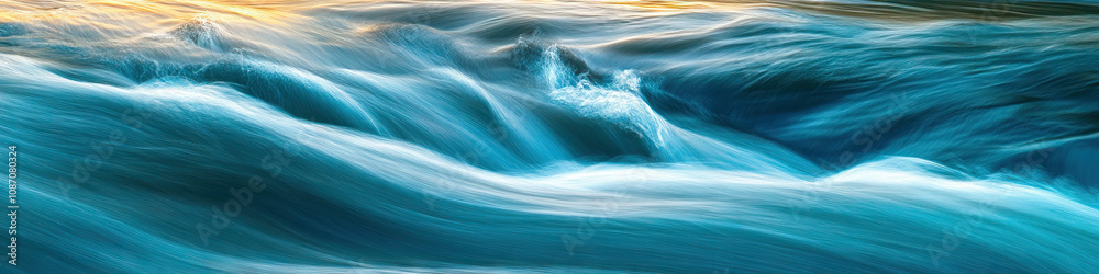 A long exposure of the river's flow, creating a mesmerizing motion blur. A long exposure of the river's flow, creating a mesmerizing motion blur.