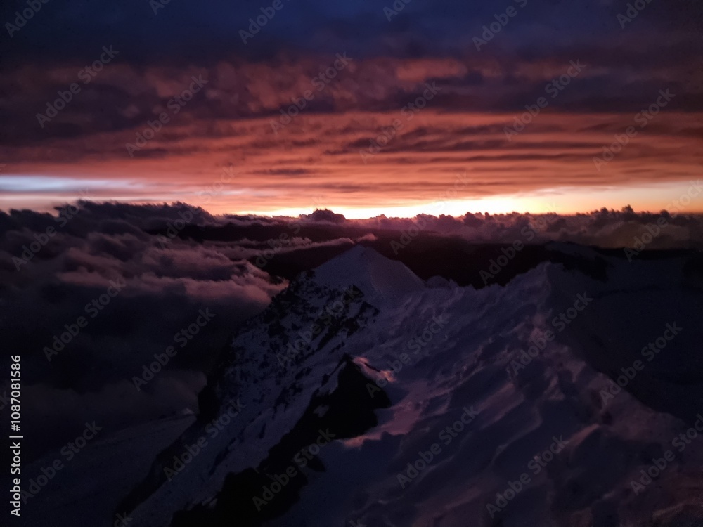 Obraz premium cloudy mountains in the altiplano bolivia 