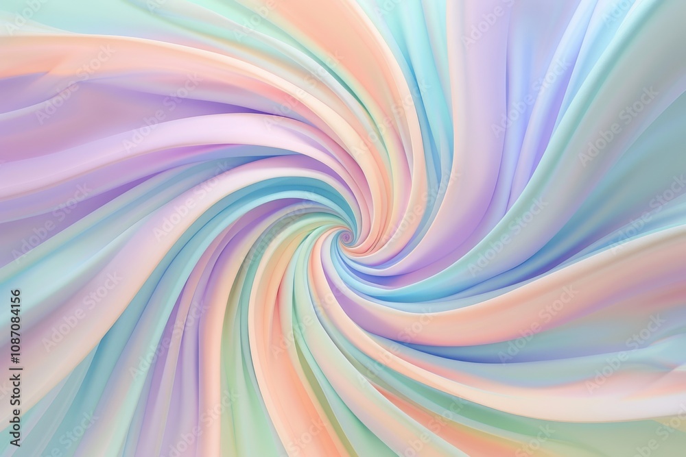 Obraz premium Pastel Swirl Background Creates a Soft, Dreamy Atmosphere