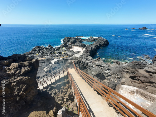 pier on the coast of island