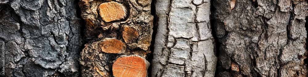 Earthy Elements Embrace: Natural materials like wood, stone and bark come together in a harmonious arrangement. Earthy Elements Embrace: Natural materials like wood, stone and bark come together in a harmonious arrangement.