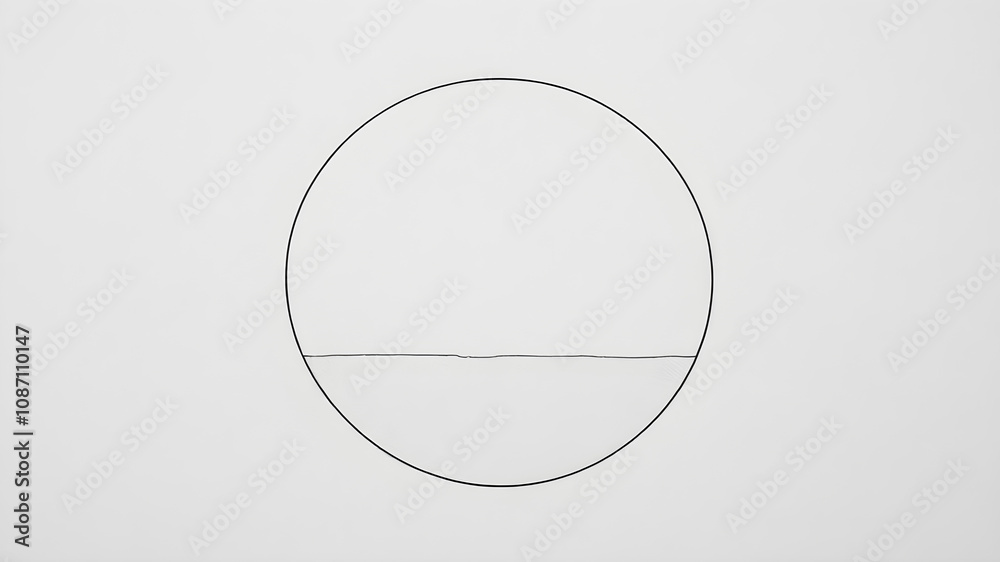 Create me a minimalist picture where merely the outlines are and what fits on a round canvas. Create me a minimalist picture where merely the outlines are and what fits on a round canvas.
