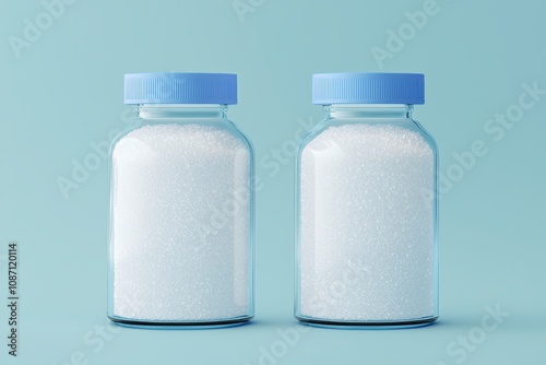 Pack of rehydration salts, home treatment for dehydration, 3D illustration