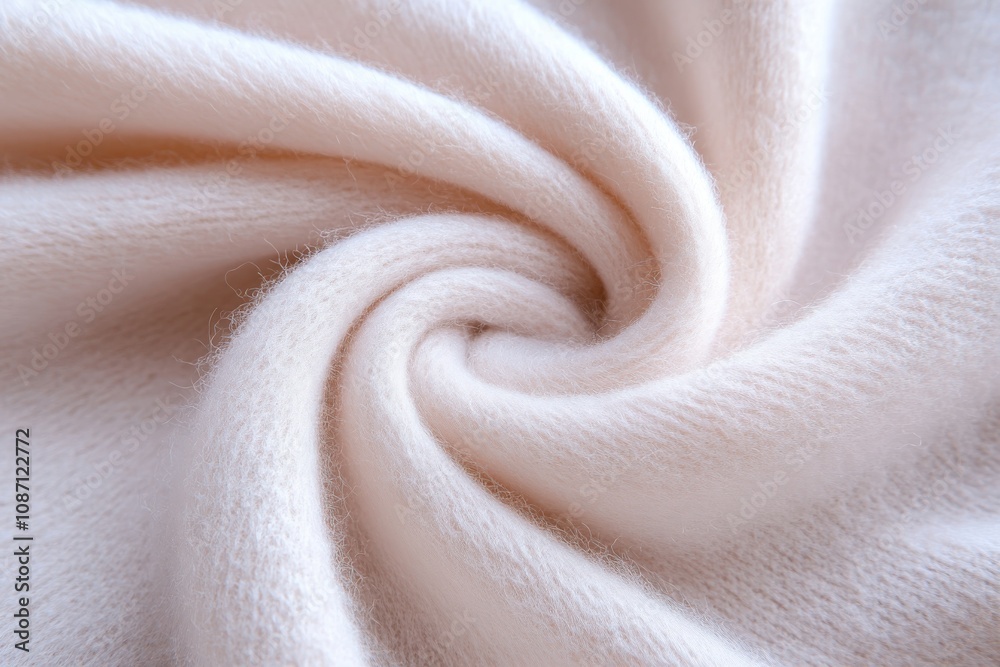 A close-up shot capturing the intricate swirl of cream-colored fabric, highlighting its minimal texture and softness, evoking feelings of warmth and comfort. A close-up shot capturing the intricate swirl of cream-colored fabric, highlighting its minimal texture and softness, evoking feelings of warmth and comfort.
