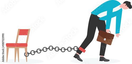 Businessman See Himself Failure. Business Failure and Low Self-Esteem Concept.


