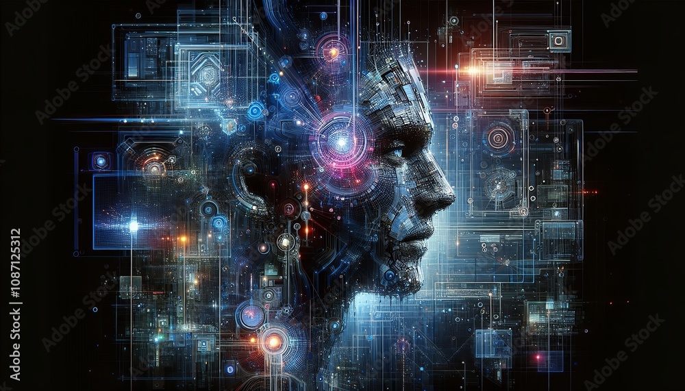 A human face composed of intricate circuits and glowing nodes, symbolizing the fusion of humanity and technology.
A human face composed of intricate circuits and glowing nodes, symbolizing the fusion of humanity and technology.
