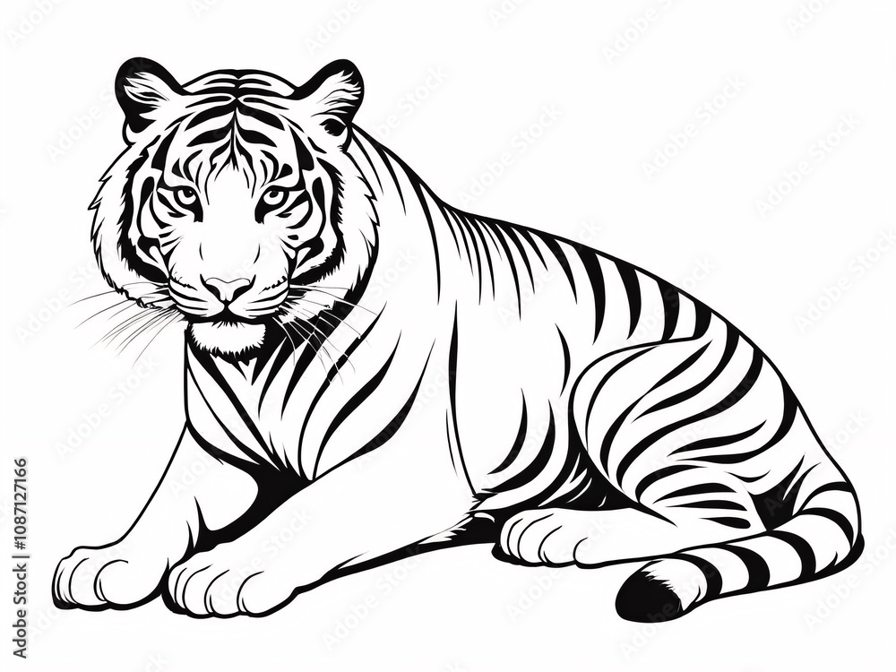 Obraz premium white tiger isolated on white