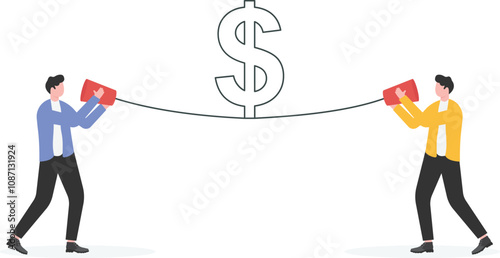 Money talks, business illustration, job

