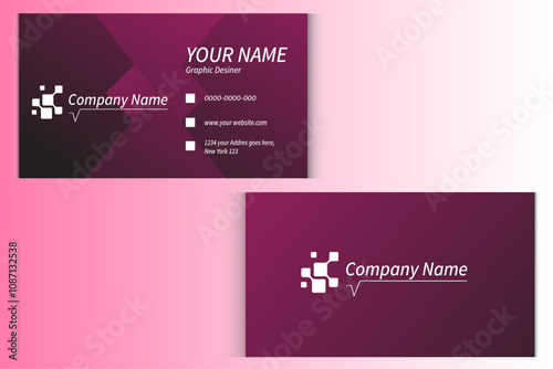 Simple Business Card template, Clean professional business card template,