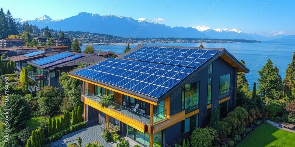 solar panels installation on the rooftop home solar panels installation on the rooftop home