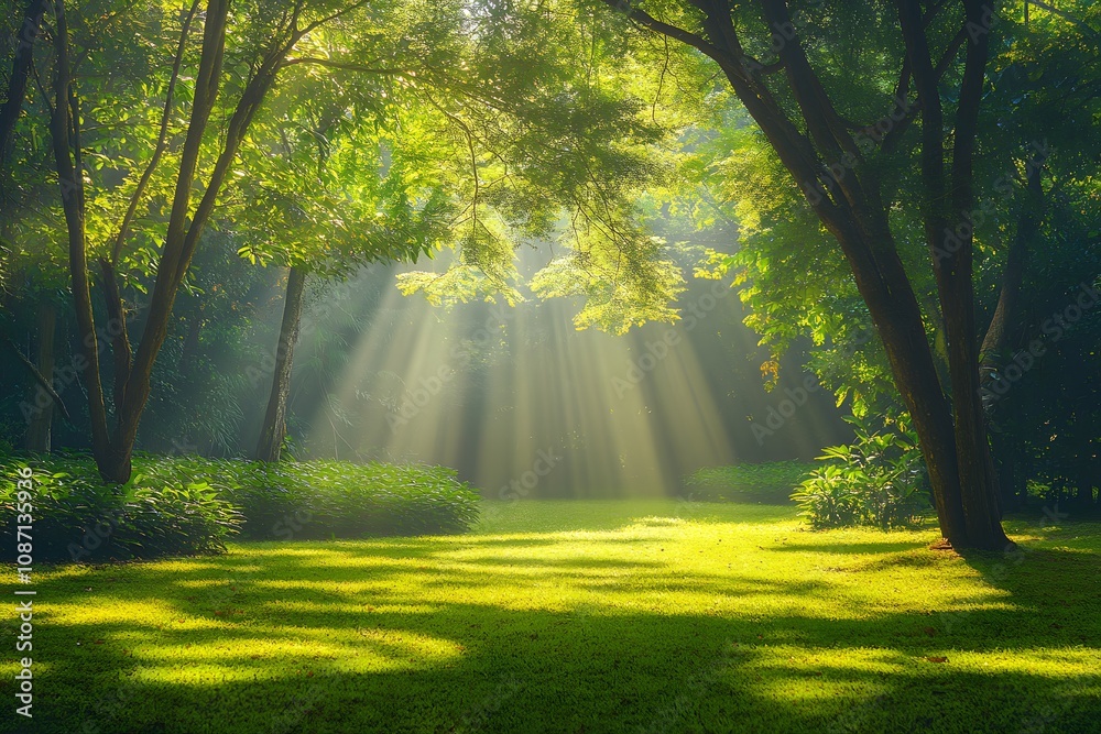 Obraz premium Landscape, Background, Generative AI