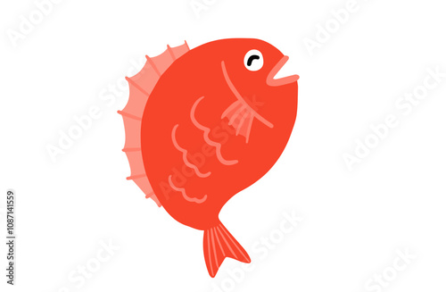 red fish cartoon