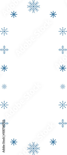 winter snowflake frame