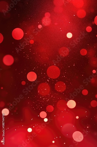 Festive red glitter background with radiant starlight effects, perfect for holiday posters and cheerful celebrations. Ultra-realistic texture evokes warmth and joy in a festive atmosphere.