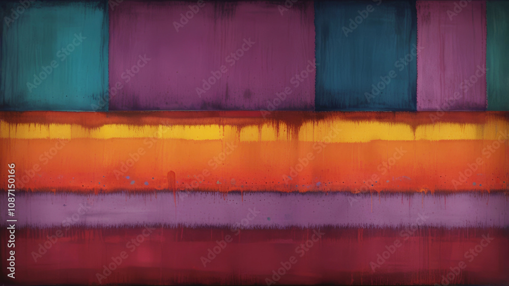 Fototapeta premium Modern Abstract Art with Emotional Color Palette