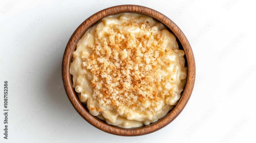 Creamy Macaroni and Cheese in Rustic Bowl Creamy Macaroni and Cheese in Rustic Bowl