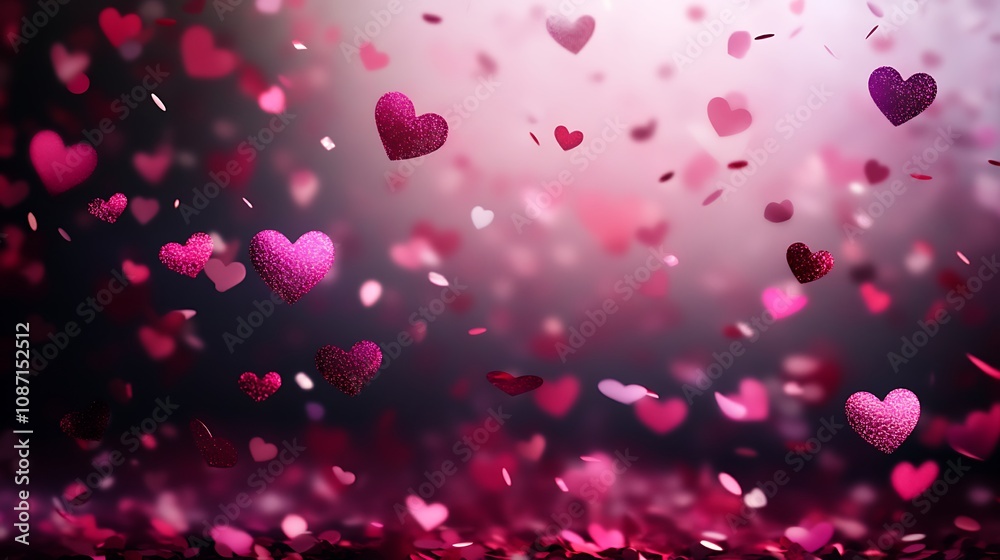 Heart-Shaped Balloons with Confetti Heart-Shaped Balloons with Confetti